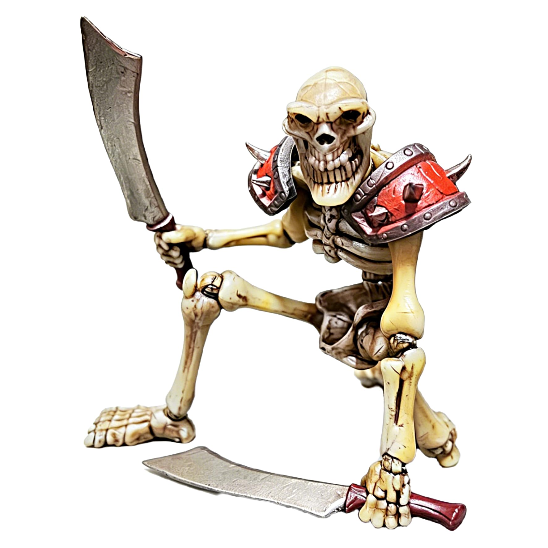 TOYVERSE YOTOTOY Figurka akcji w skali 1/12, strasząca oszust z maczetami, 18 cm, odkupienie, szkielety, linia nocnych oszustów, alternatywna głowa dyni, zdejmowana zbroja dla osób w wieku od 15 lat