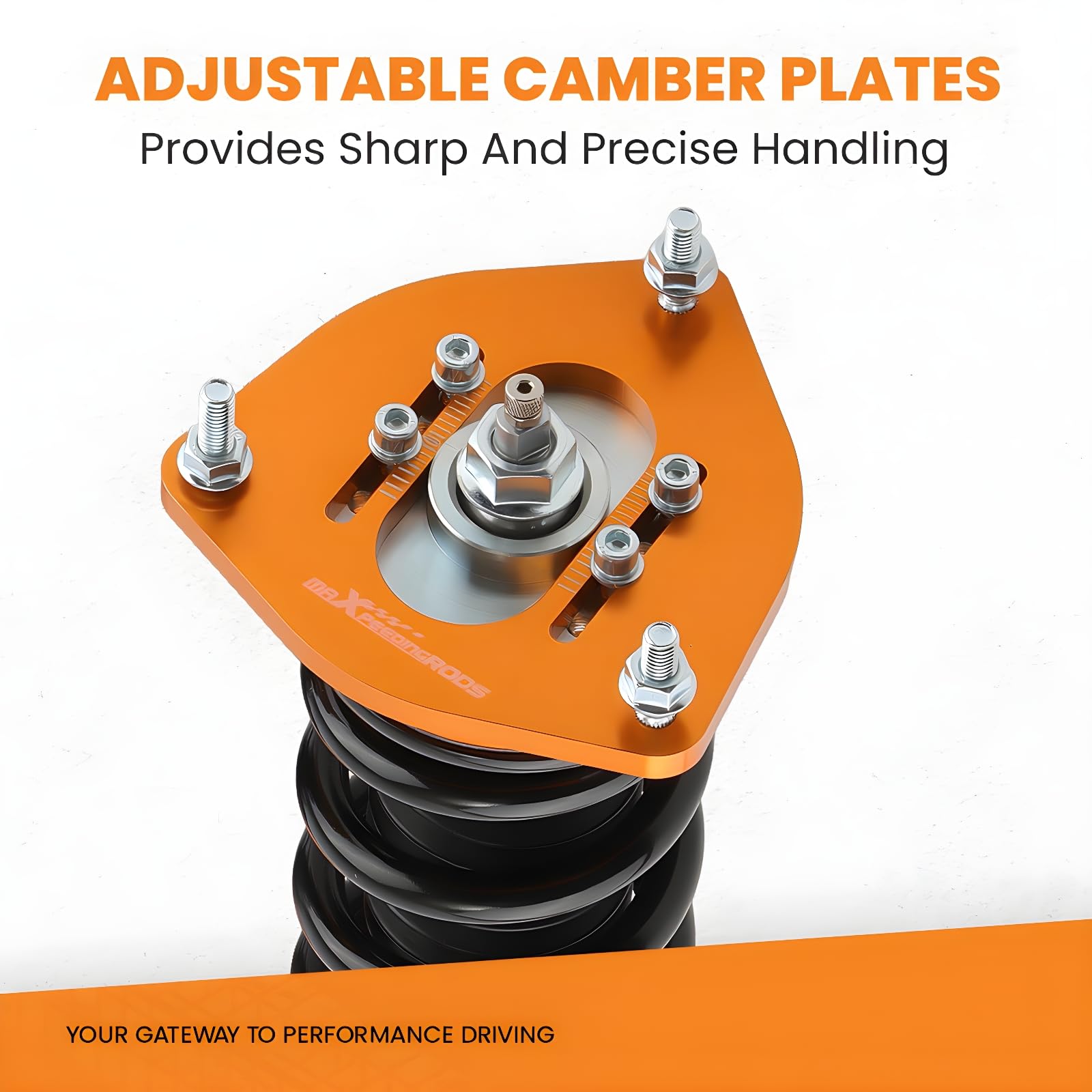 maXpeedingrods 24 amortiguadores ajustables suspensión roscada para Toyota Corolla E90 E100 E110 87-02 Altura ajustable