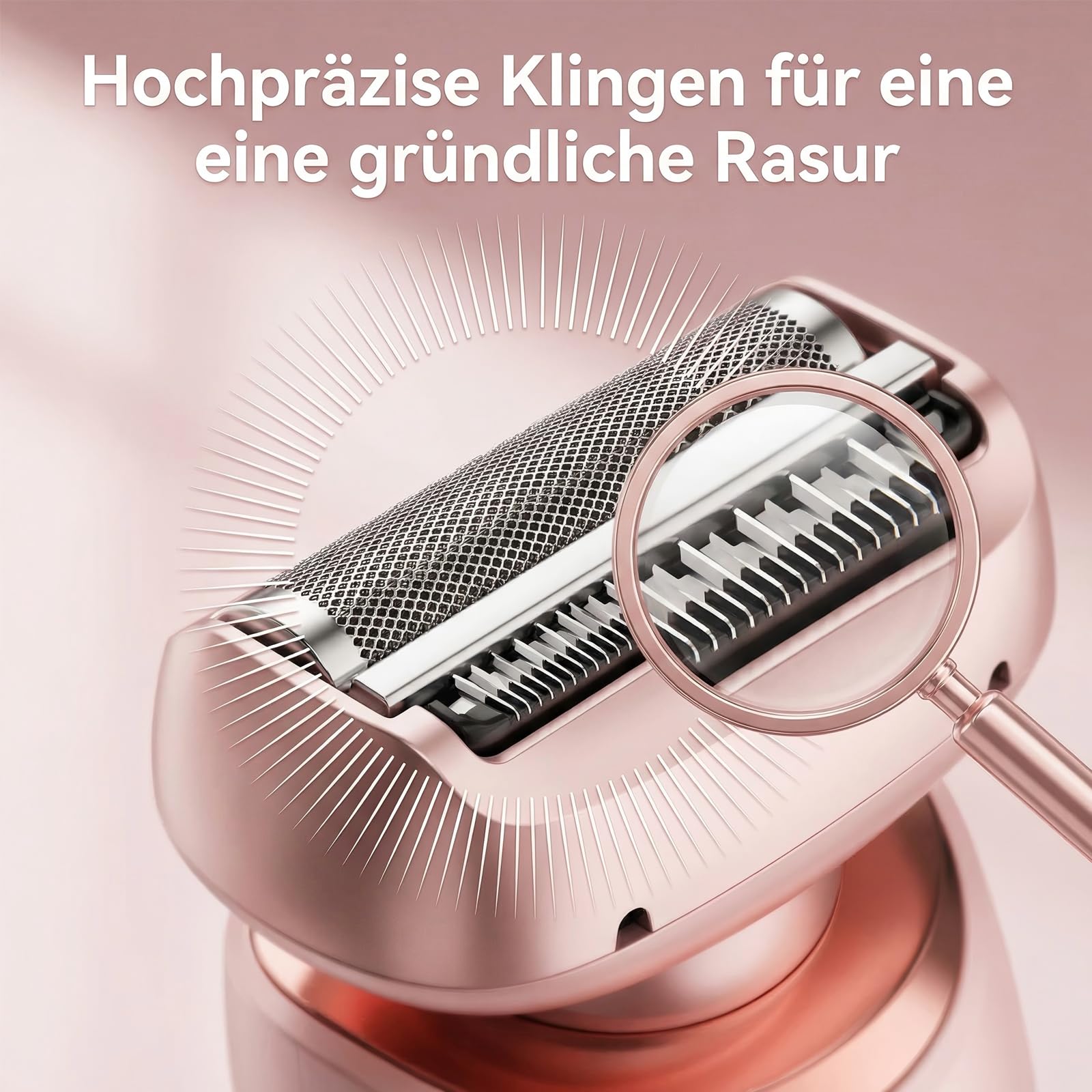 Rasierer Damen, Komfortabler Elektrischer 2-In-1-Damenrasierer, Ergonomisches Design, Trocken- Und Nassbetrieb, Glatte Haut (2pcs)