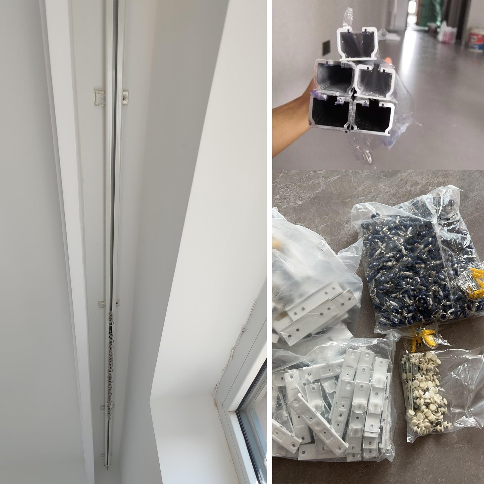 Binario Per Tende A Soffitto Invisibile In Alluminio, 5.5m – Scorrimento Silenzioso E Montaggio A Scomparsa Per Casa O Camper