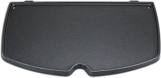 Utheer6559 Grill Parts Cast Iron Cooking Griddle for Weber Q200, Q220, Q240, Q260, Q2000, Q2200, Q2400 Series Weber Gas Grills Accessories, 15.3 x 10.8 Inch, for Weber Q2200 Griddle