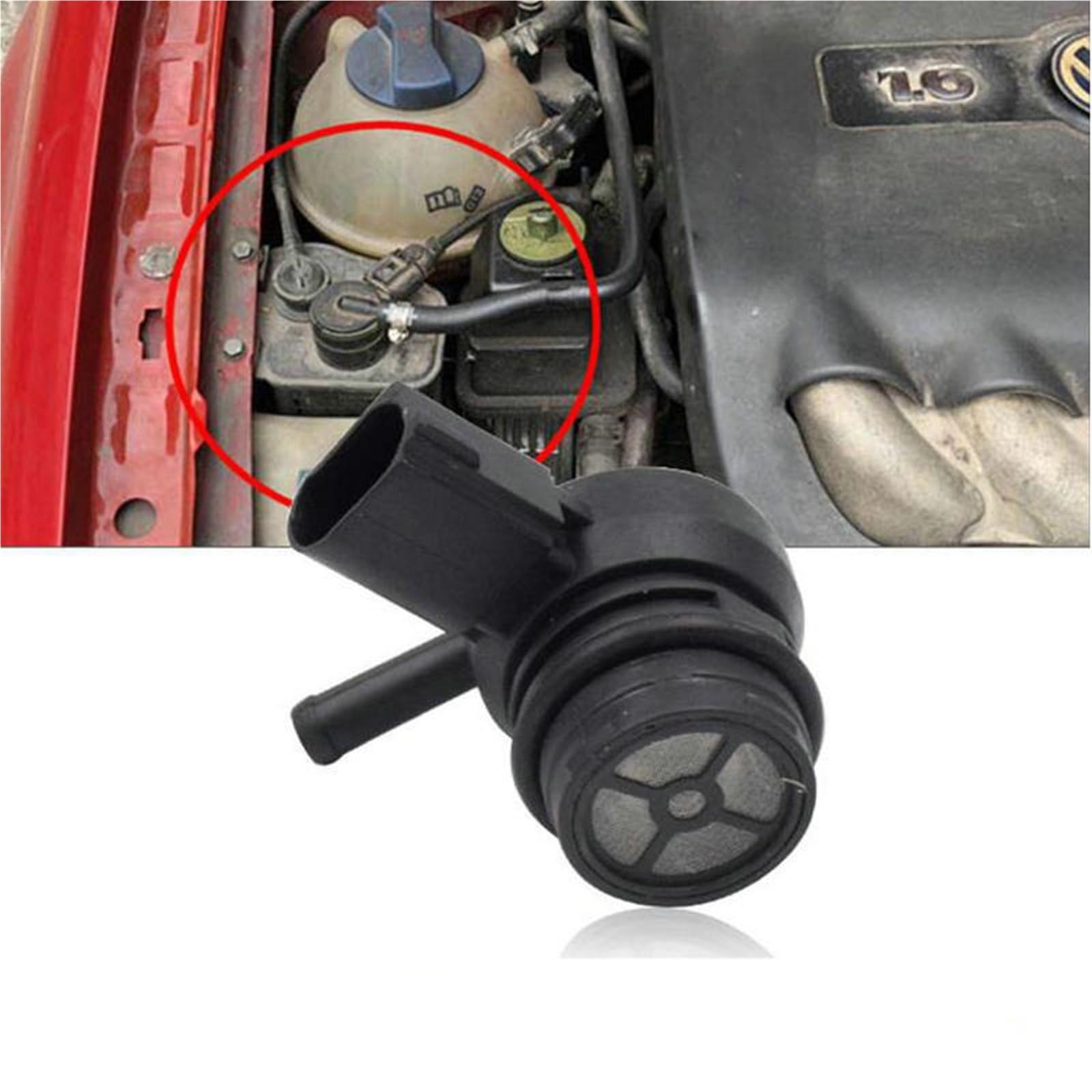 Valvole EGR per Auto compatibili con Bora Golf 4 Mk4 Valvola solenoide del Canister in Carbonio Valvola di Controllo 1J0906517 F Valvola di spurgo del Canister