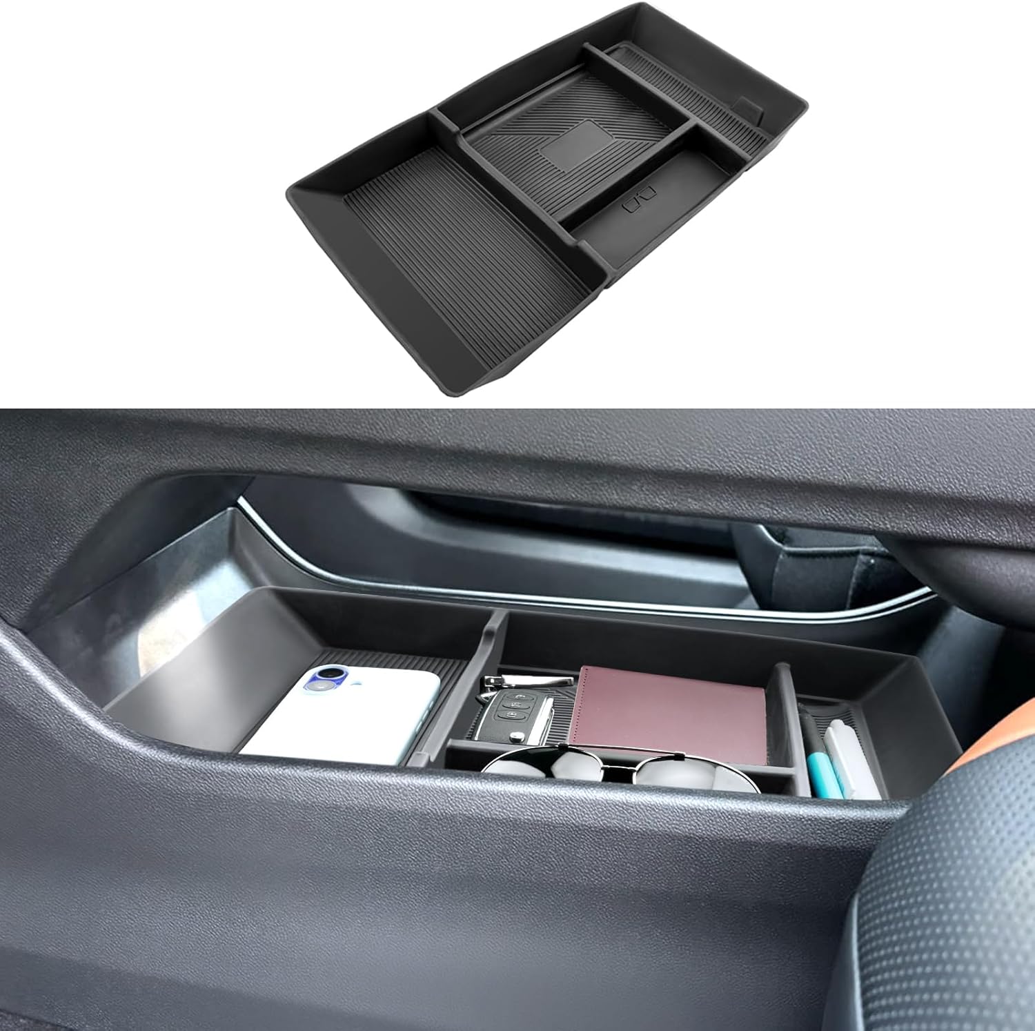 2024 2025 Crosstrek&Impreza Center Console Organizer for Subaru Impreza (Base/Sport/RS)/ Subaru Crosstrek (Base/Premium/Sport/Limited/Wilderness), 2024 Crosstrek&Impreza Accessories (2 Layer)