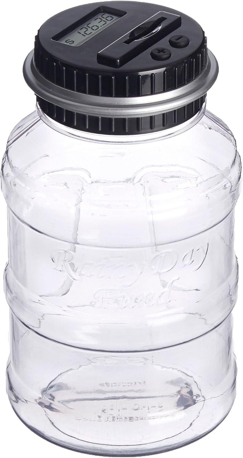 Black Series Digital Coin Counting Jar Coffee Cups & Mugs