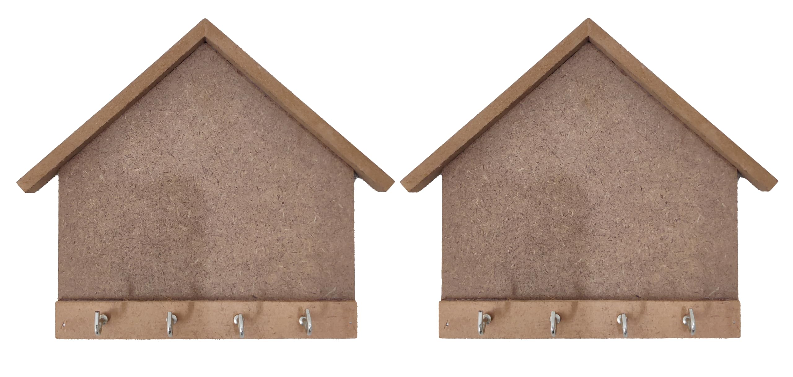DIY Wooden Small Key Holder Hut Design for Home Wall Hanging Décor with Resin Art & Craft (Set of 2)-picture-22