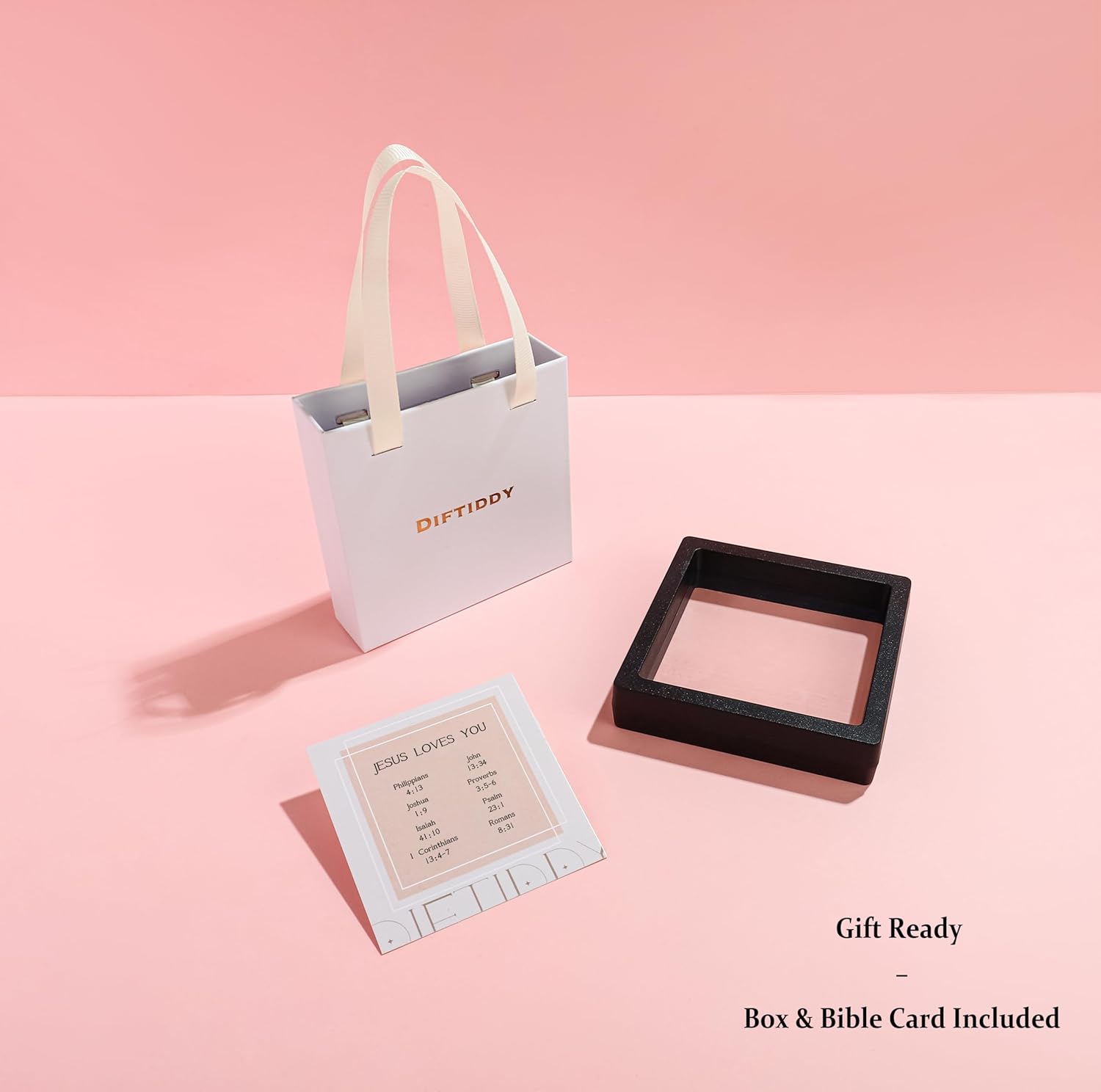 Tiger Eye Cross Bracelet for Men, Handmade Adjustable Christian Bracelet, Natural Stone Religious Faith Jewelry Gifts (Pink, JESUS LOVES YOU) - Image 6