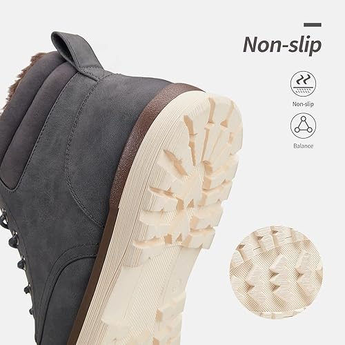 Miniatura 5 de Vostey Botas de senderismo para hombre, impermeables, botas chukka casuales para hombre