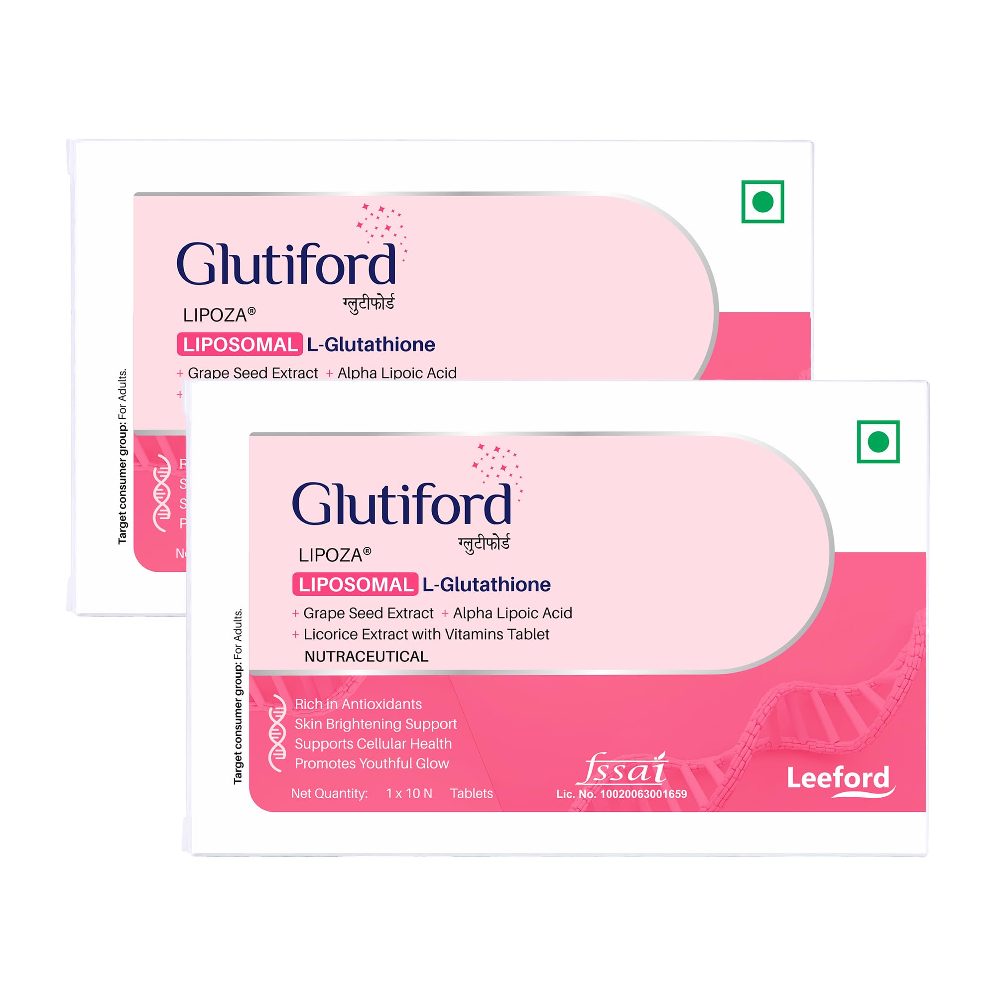 glutathione hindi name Glutiford Tablets with Glutathione, Grape Seed, Vitamin C & E For Skin Glow, Hydration & Radiance Eliteglo Cream Enriched with