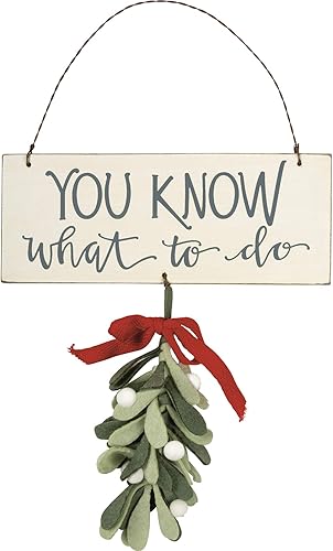 PBK Primitives by Kathy 109379 Décoration à suspendre en bois, feutre, fil et ru