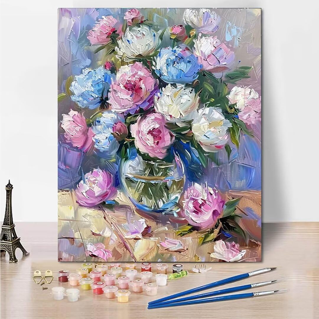 RNXAOPEN Dipingere con i Numeri Bambini, Passatempo per Adulti Kit Lavoretti Creativi per Bambini, Paint by Numbers Idee Regalo Bambina Bambino, Giochi Creativi Giochi Bambina name 70x95cm 3079-Z