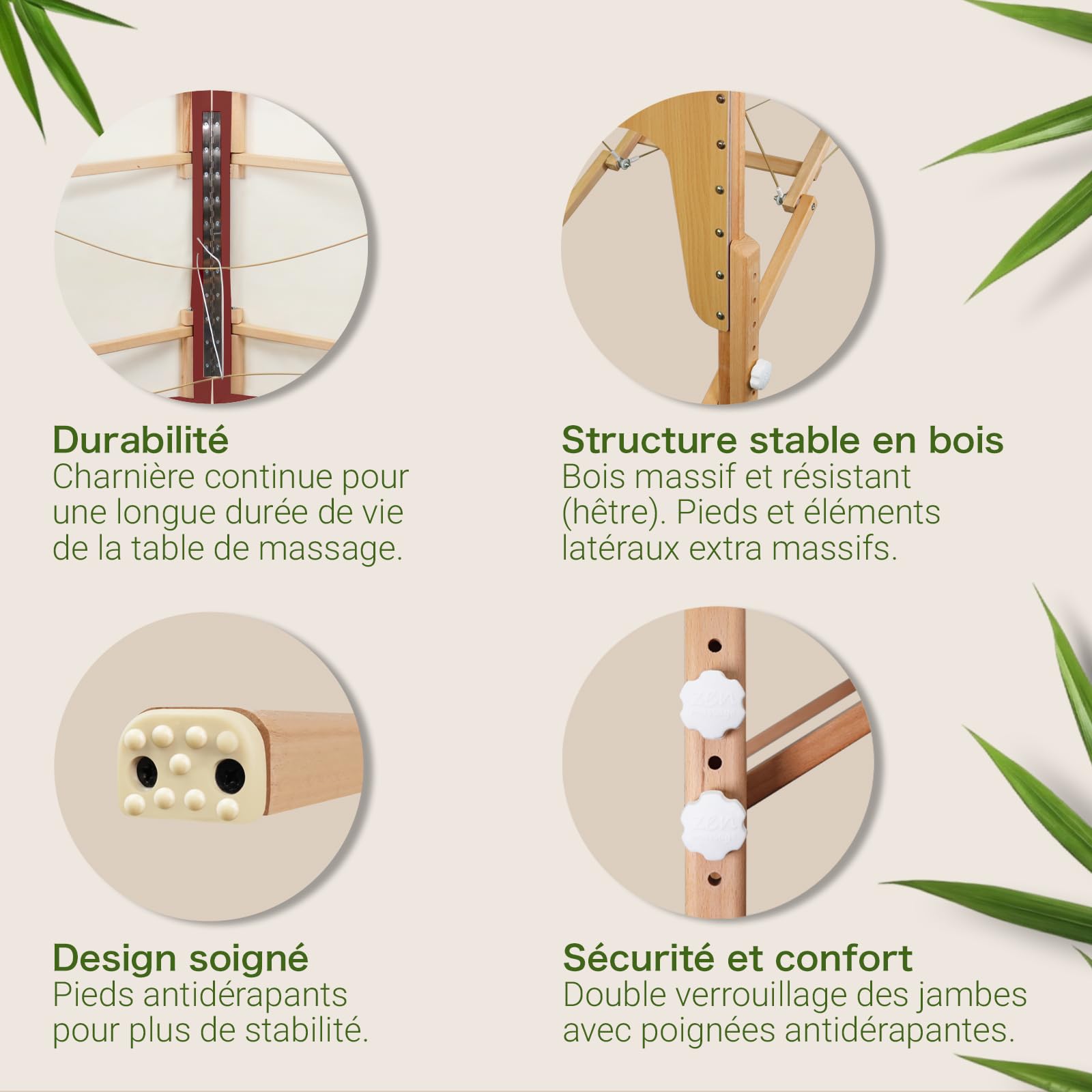 MASSUNDA All INKL Chaise de Massage Pliante et réglable en Hauteur – Table de Massage Mobile en Bois Massif avec Housse en éponge, accoudoirs et dossiers, appuie-tête Ergonomique (Bordeaux)