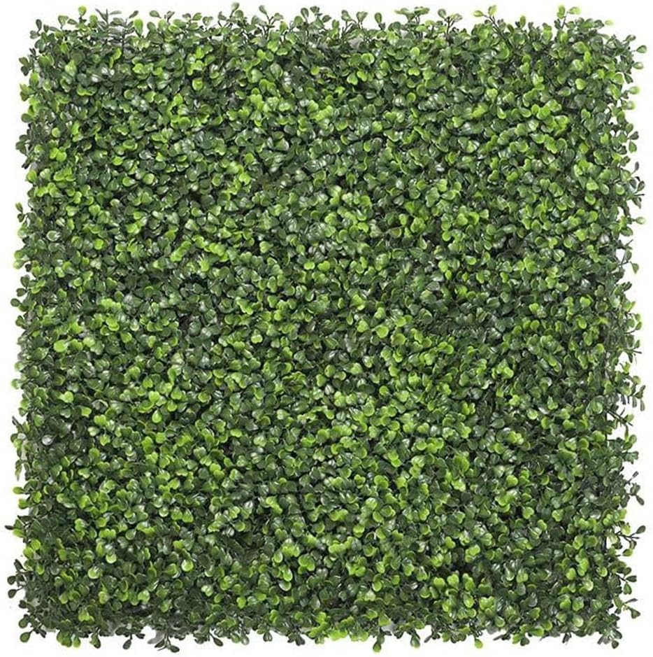 Artificial Hedge Panels Pack of 9 – UV Resistant Boxwood Wall Panels for Garden Screening, Privacy Fence, Balcony, Patio & Outdoor Decor
