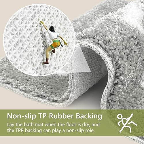 Miniatura 6 de Alfombras de baño con texto en inglés Get Naked, divertidas alfombras de baño antideslizantes y bonitas para decoración del suelo del baño,