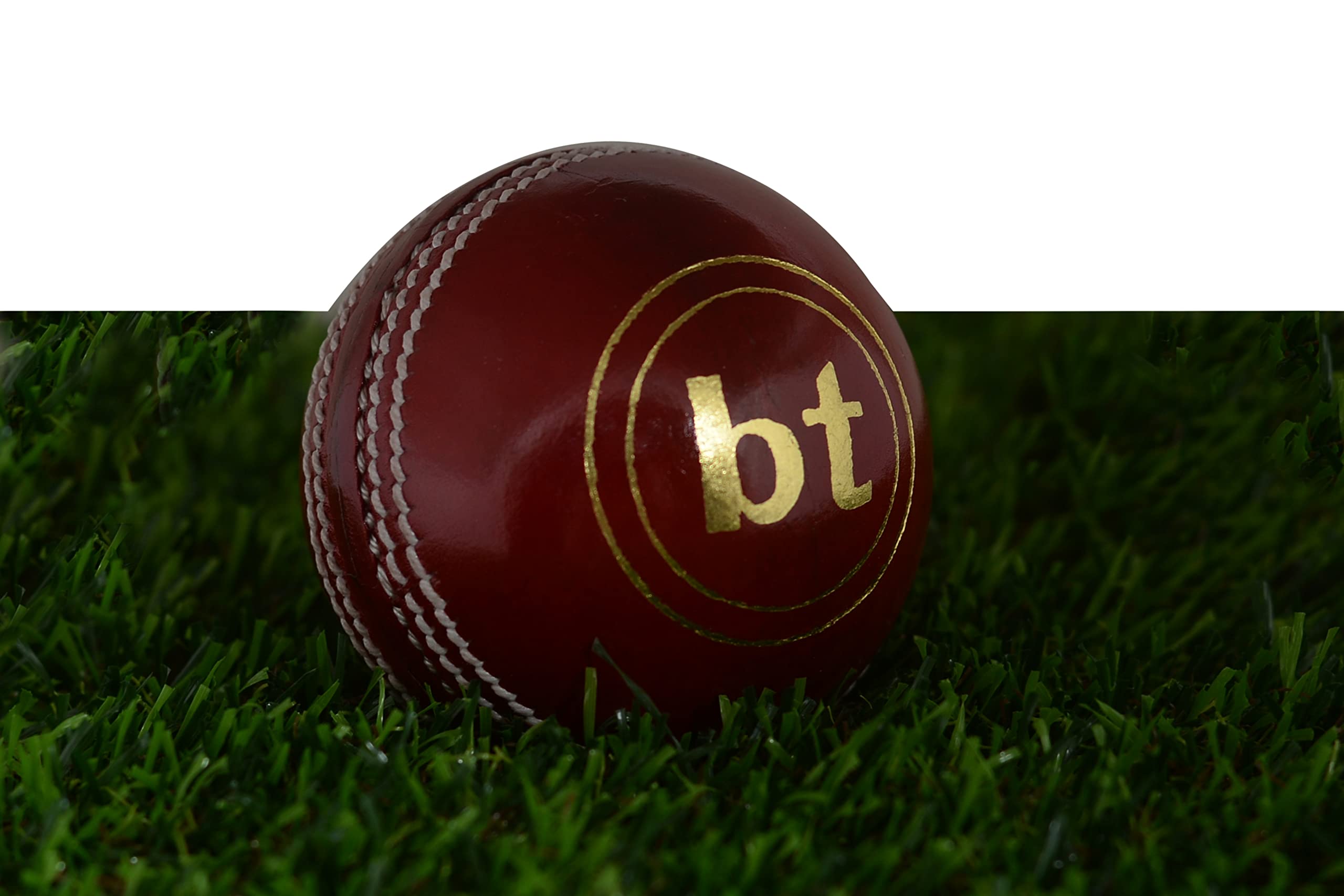 BT Cricketball / Cricketbälle, schwer, 300 g, Leder, Rot, 4 Stück