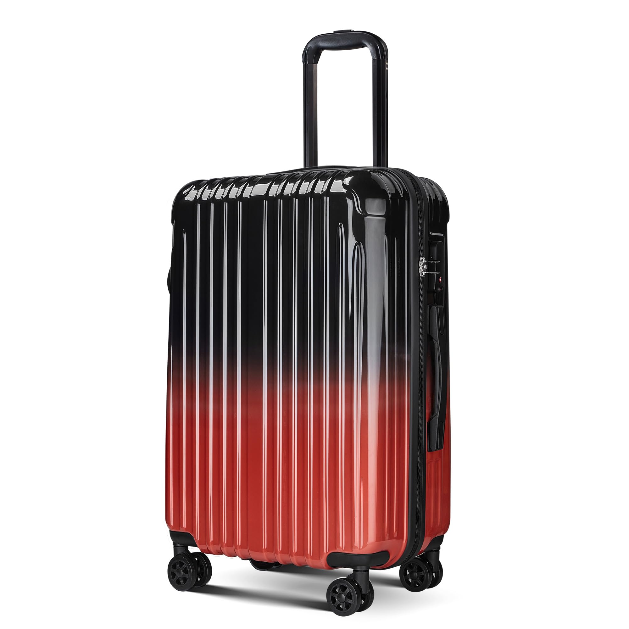 Expandable Checked Luggage Suitcase with Wheels