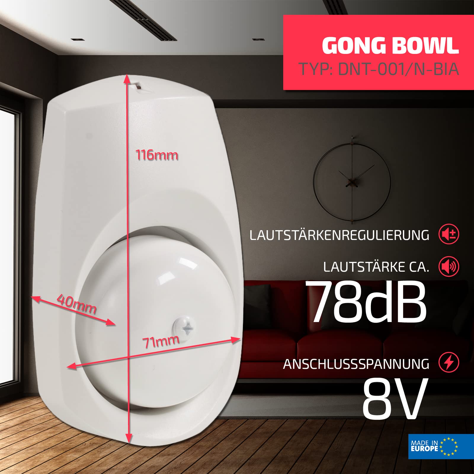 Sundi DNT-001/N BOWL Bell 8V