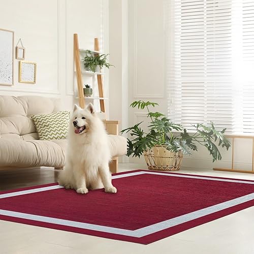 Miniatura 19 de Alfombra lavable a máquina con parte trasera antideslizante y resistente a las manchas, respetuosa con el medio ambiente, apta para familias y