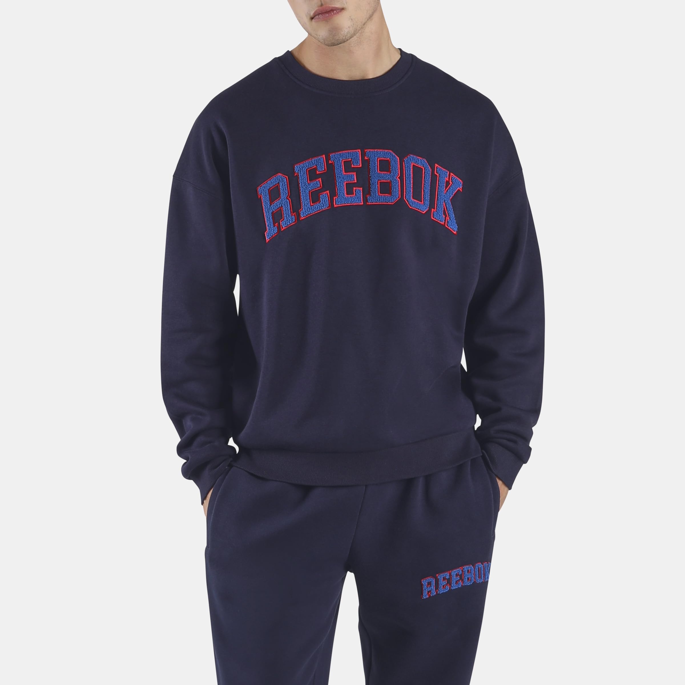 Sweat Reebok Freshman Crew Homme doté de finitions stretch et molletonné isolant - 5