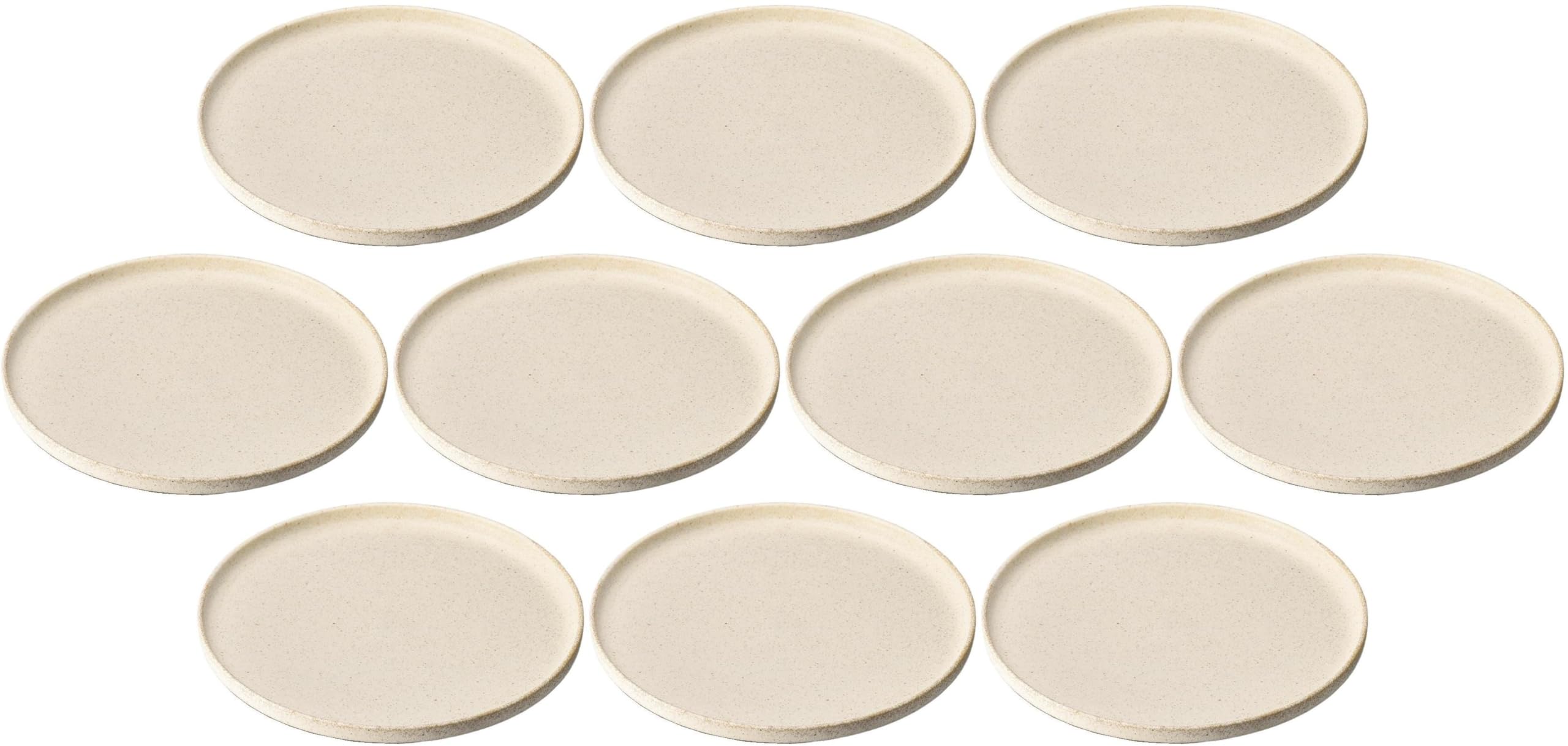 Amazon.co.jp: 10個セット 絹衣8.5切立皿 [ 26.4×2.1cm ] | 大皿