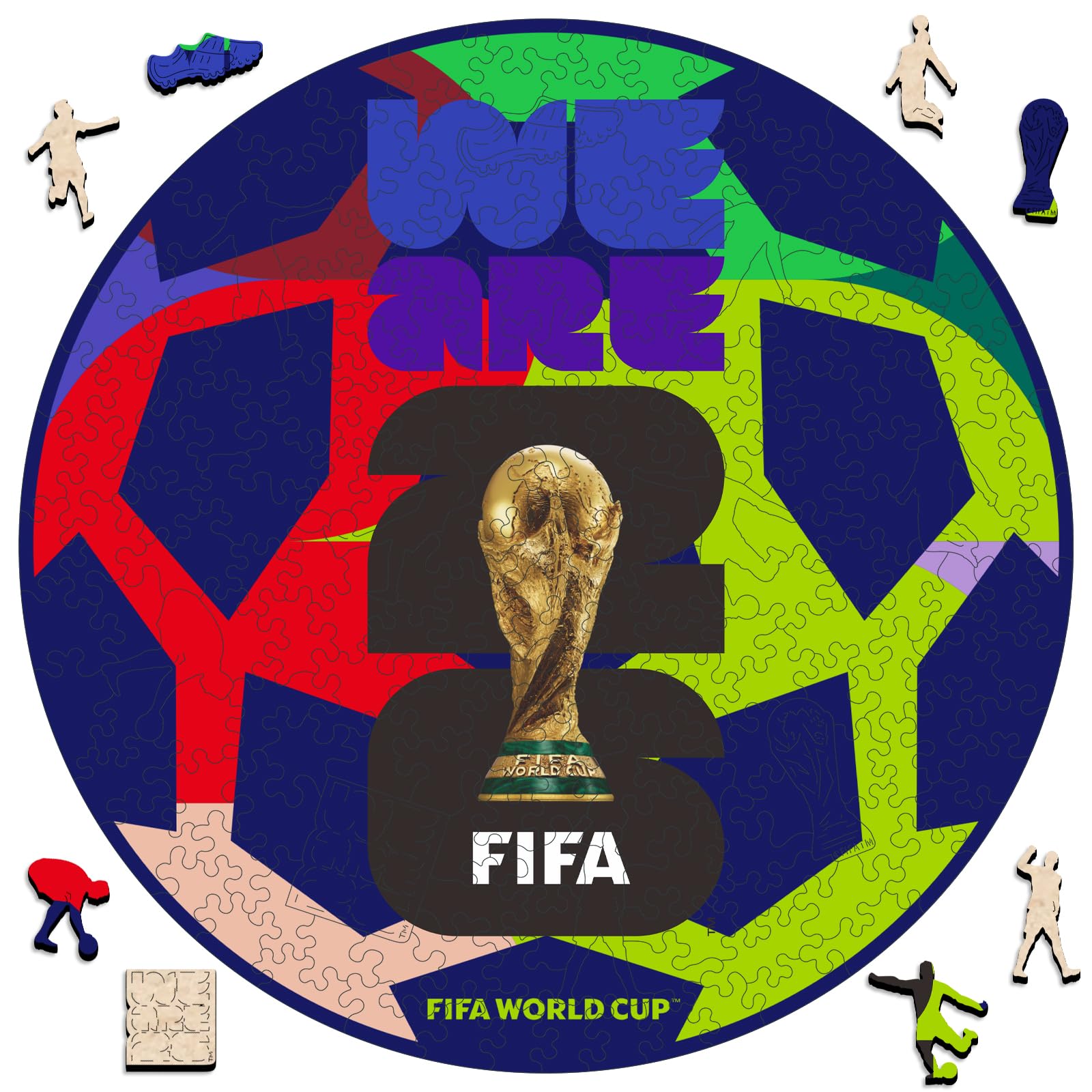 【他で入手不可能】 ワールドカップ　オフィシャル　パズルブック Amazon.com: FIFA 2026 World Cup Soccer Wooden Puzzle for Adults