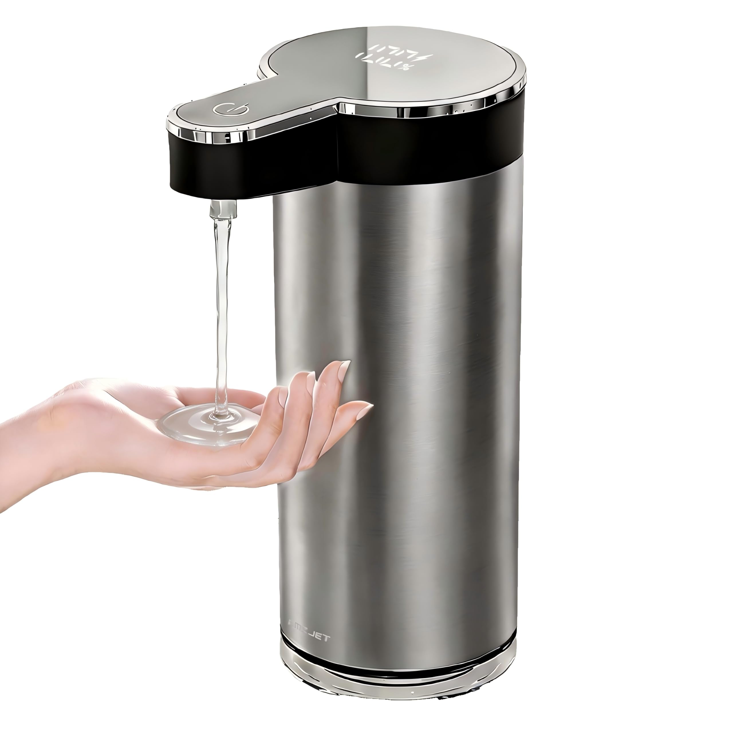 Dispenser automatico di sapone liquido, in acciaio inossidabile
