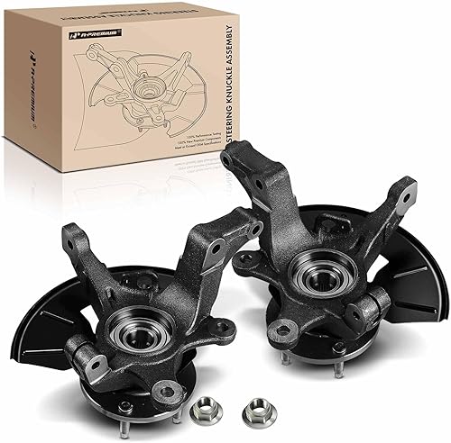 A-Premium 2 bujes de nudillos de dirección delantera y rodamiento de rueda compatibles con Ford Escape 05-12, Mazda Tribute 05-11, Mercury Mariner