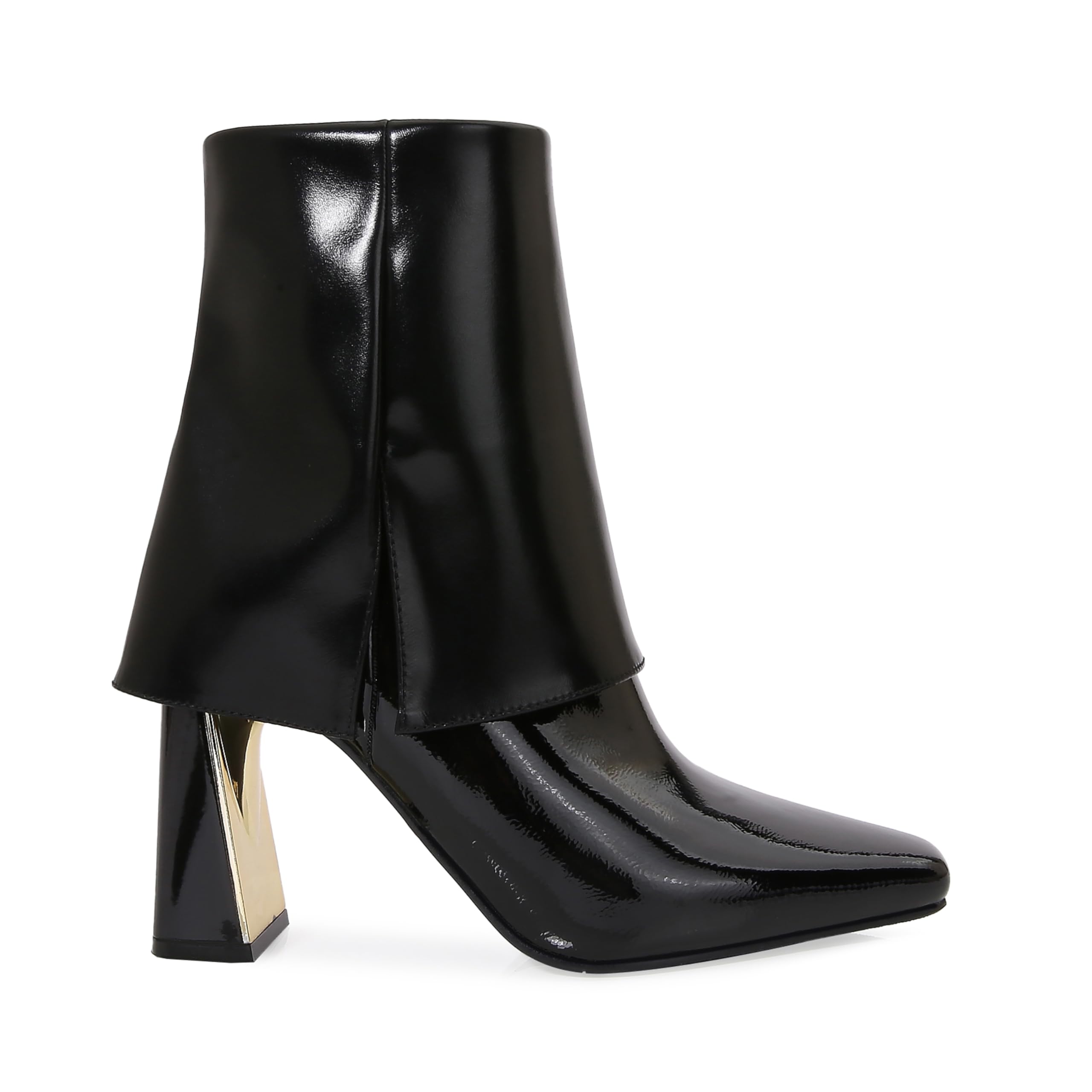Ninety Union Farina Womens Bootie Square Toe and Block Heel Boots Ankle Boots with Zipper Cutouts
