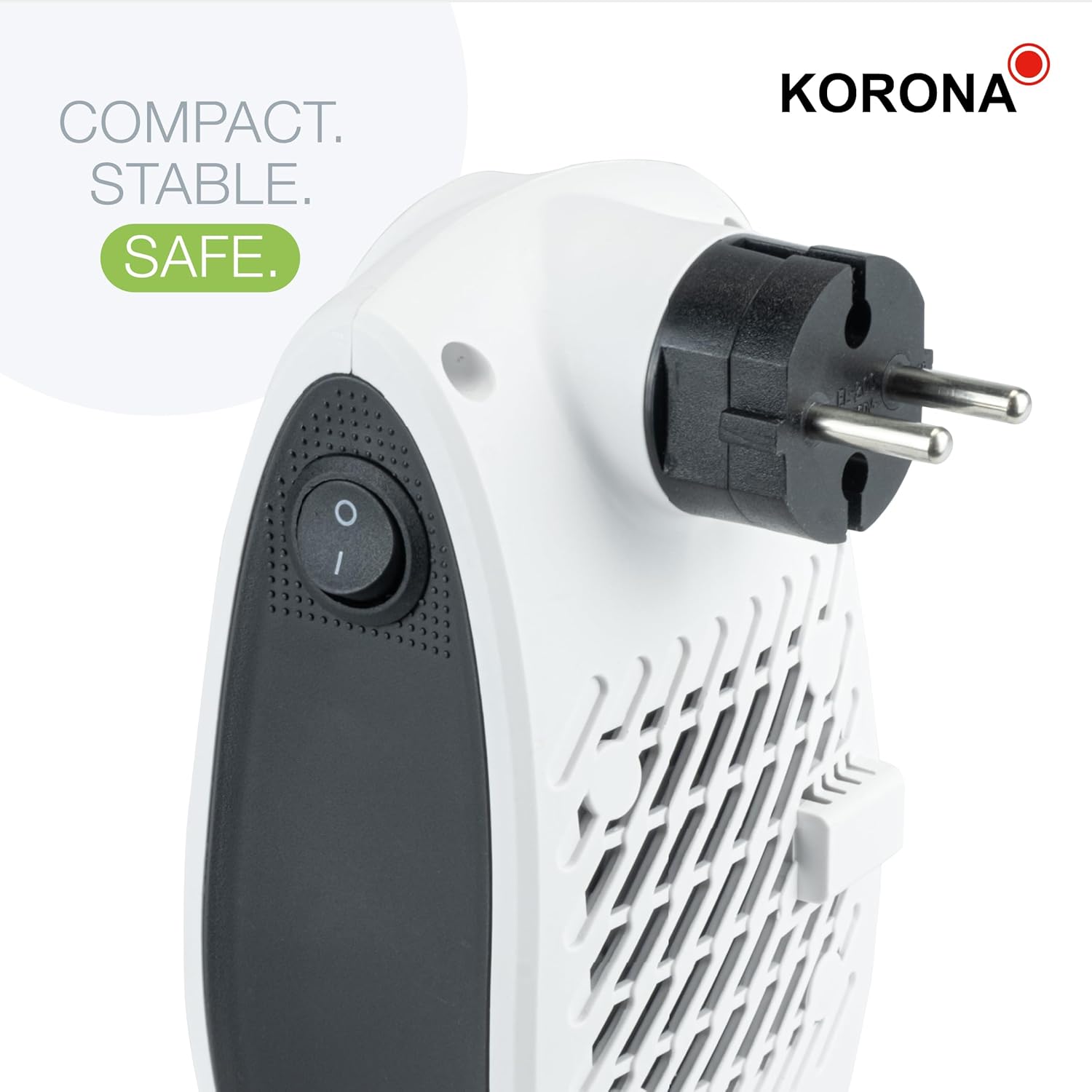 Korona 60010 Socket Heater showing the plug and compact design