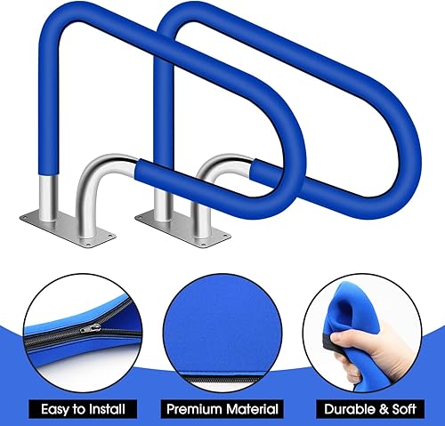 Miniatura 3 de Funda para pasamanos de piscina, fundas para barandillas de mano, funda de agarre de seguridad con cremallera para piscina, asas de escalera