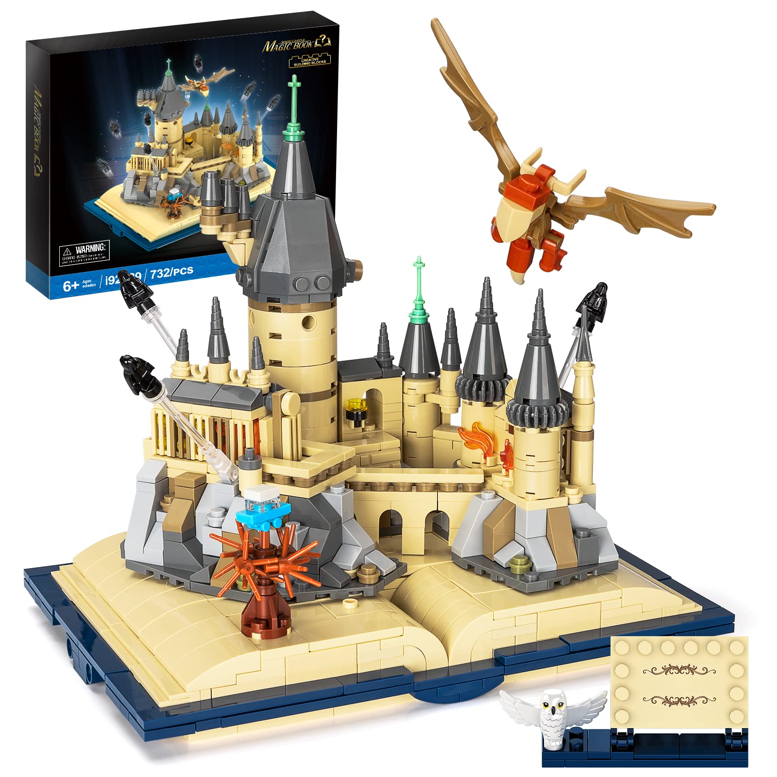 Magic Castle Book Building Set, Creative Castle Architecture Building Blocks Toy, Wizarding World Collectible Display Model for Adults, Gift for Boys Girls Kids Aged 8-14 - 749 Pieces