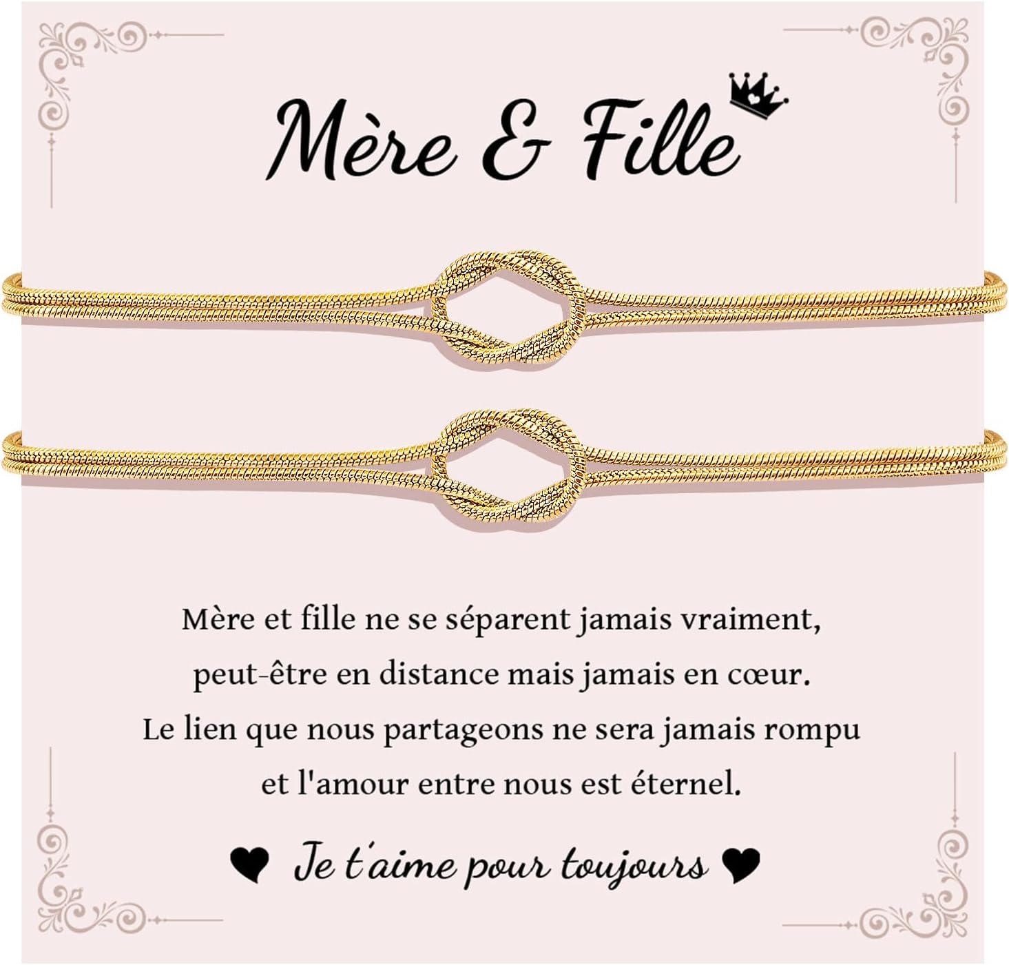 Bracelet cadeau mère-fille - MANVEN