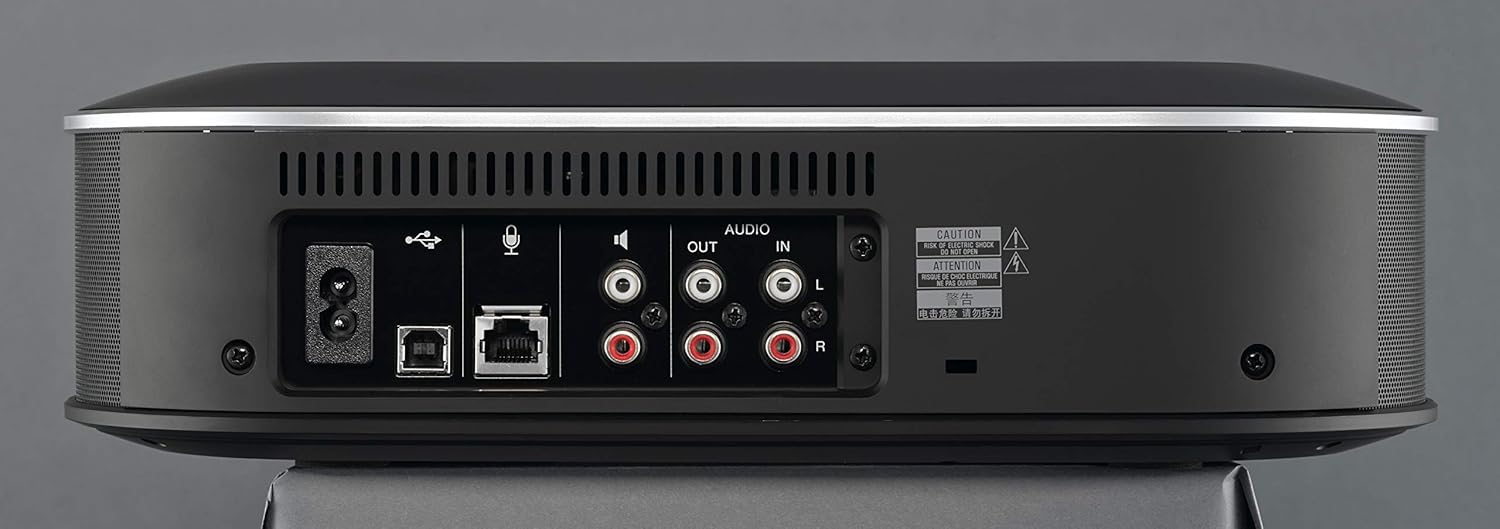 Rear view of Yamaha YVC-1000 control unit showing ports
