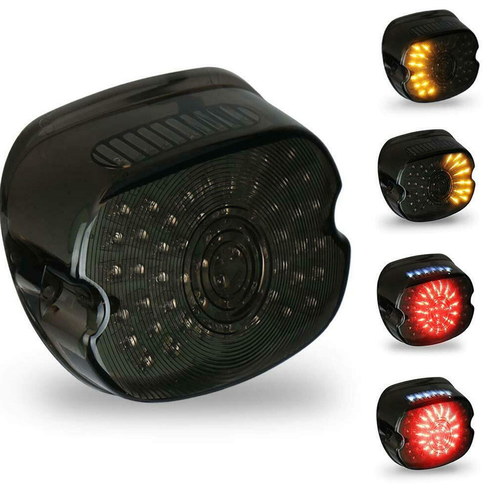 Baceyong Luce di frenata posteriore a LED a basso profilo compatibile con Harley Dyna Road King glide universale LED Electra LED