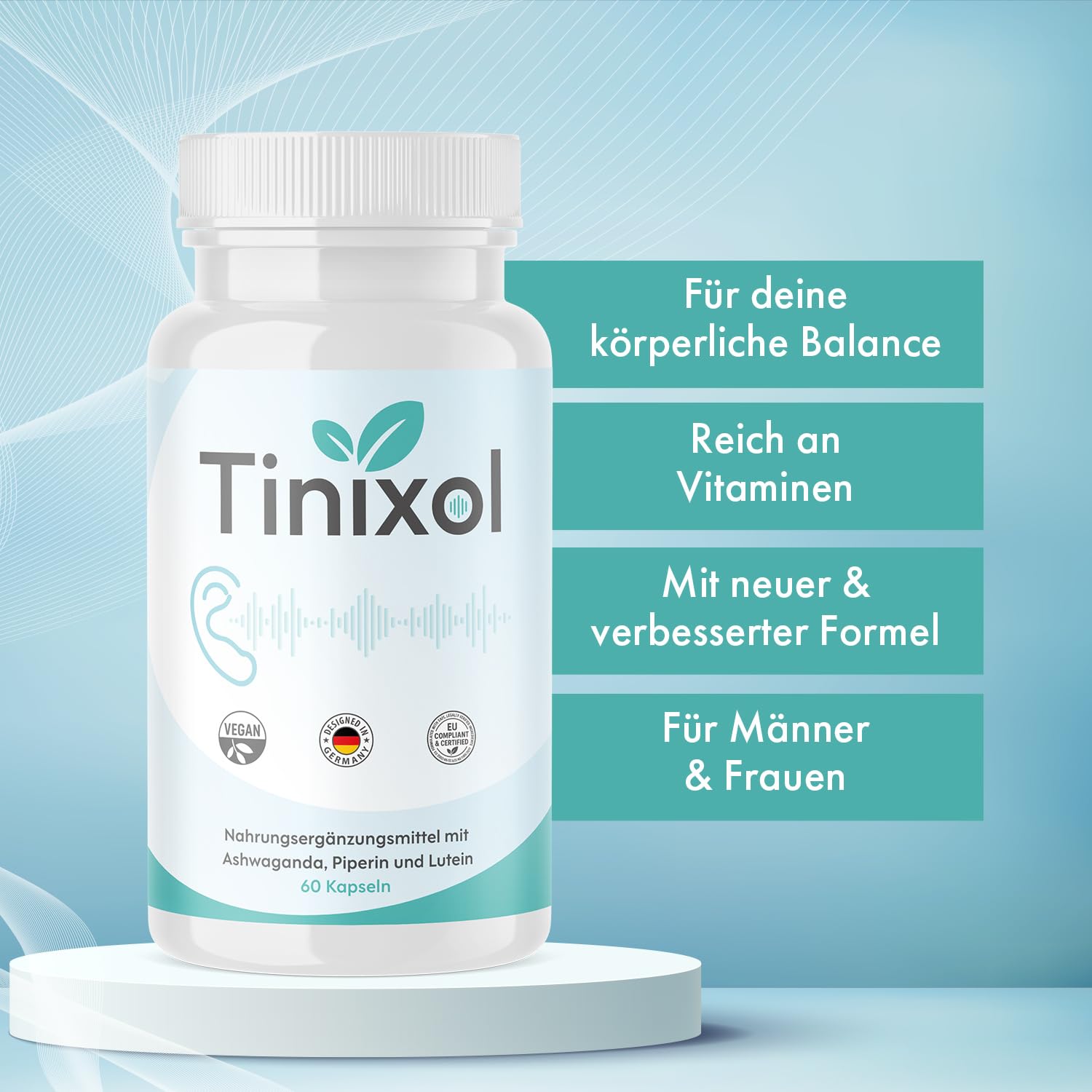 Tinixol Kapseln | Mit Apfelessig und Vitaminen | Top Qualität | 3x60 Kapseln