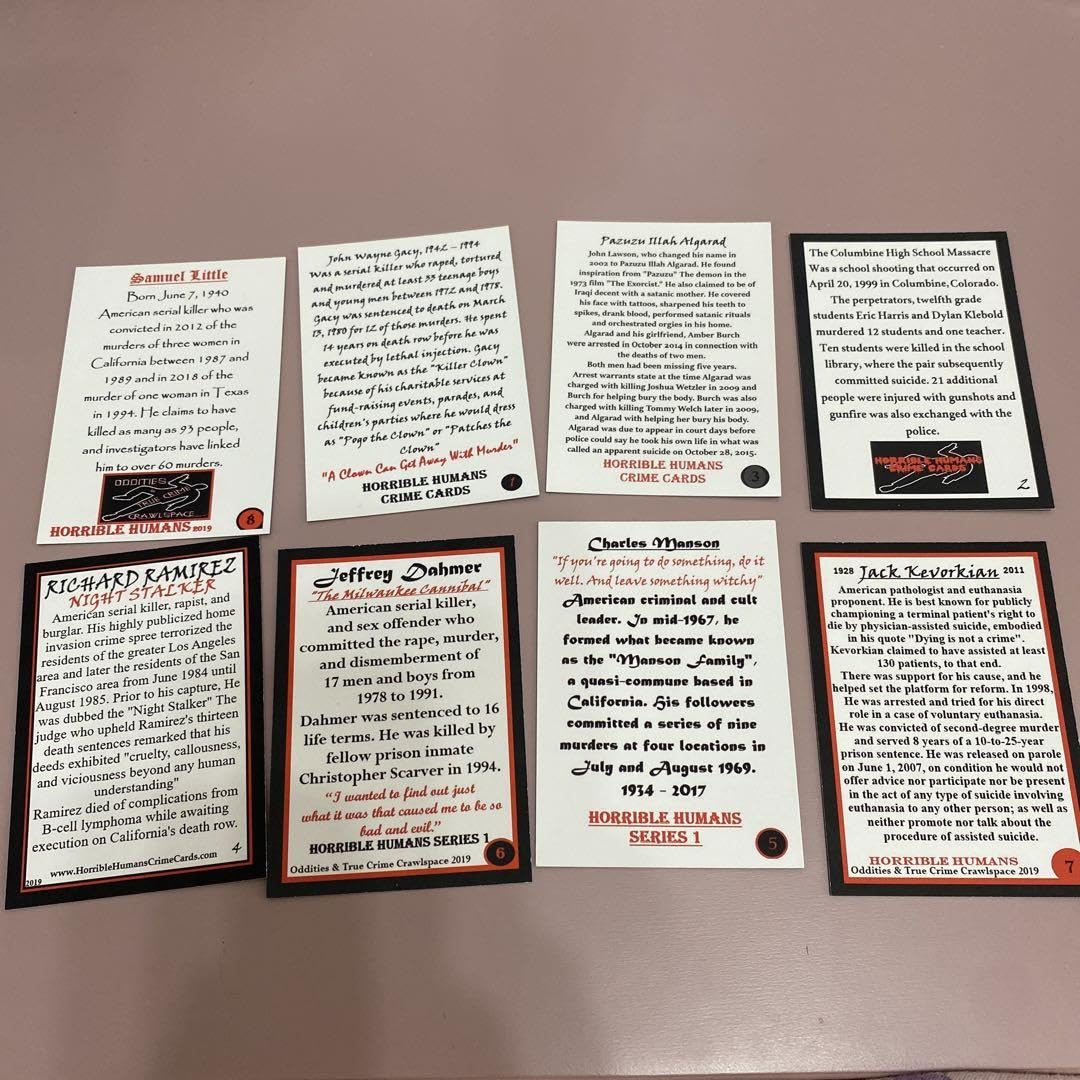 Amazon.co.jp: シリアルキラー 展 カード セット : おもちゃ