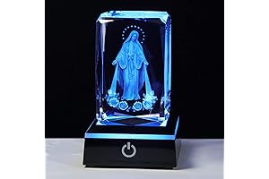 3D Crystal Virgin Mary Statue: Divine Inspiration for Faith and Decor