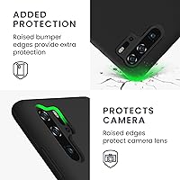 Vista 3 de kwmobile Funda compatible con Huawei P30 Pro - Funda de silicona TPU con acabado suave - Negro mate
