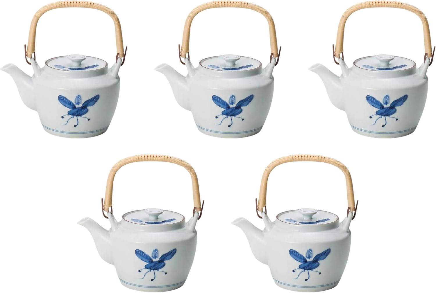 竹内靖之 師 山本陶秀 備前龍摘み 籐手付き面取り土瓶 竹内靖之 師