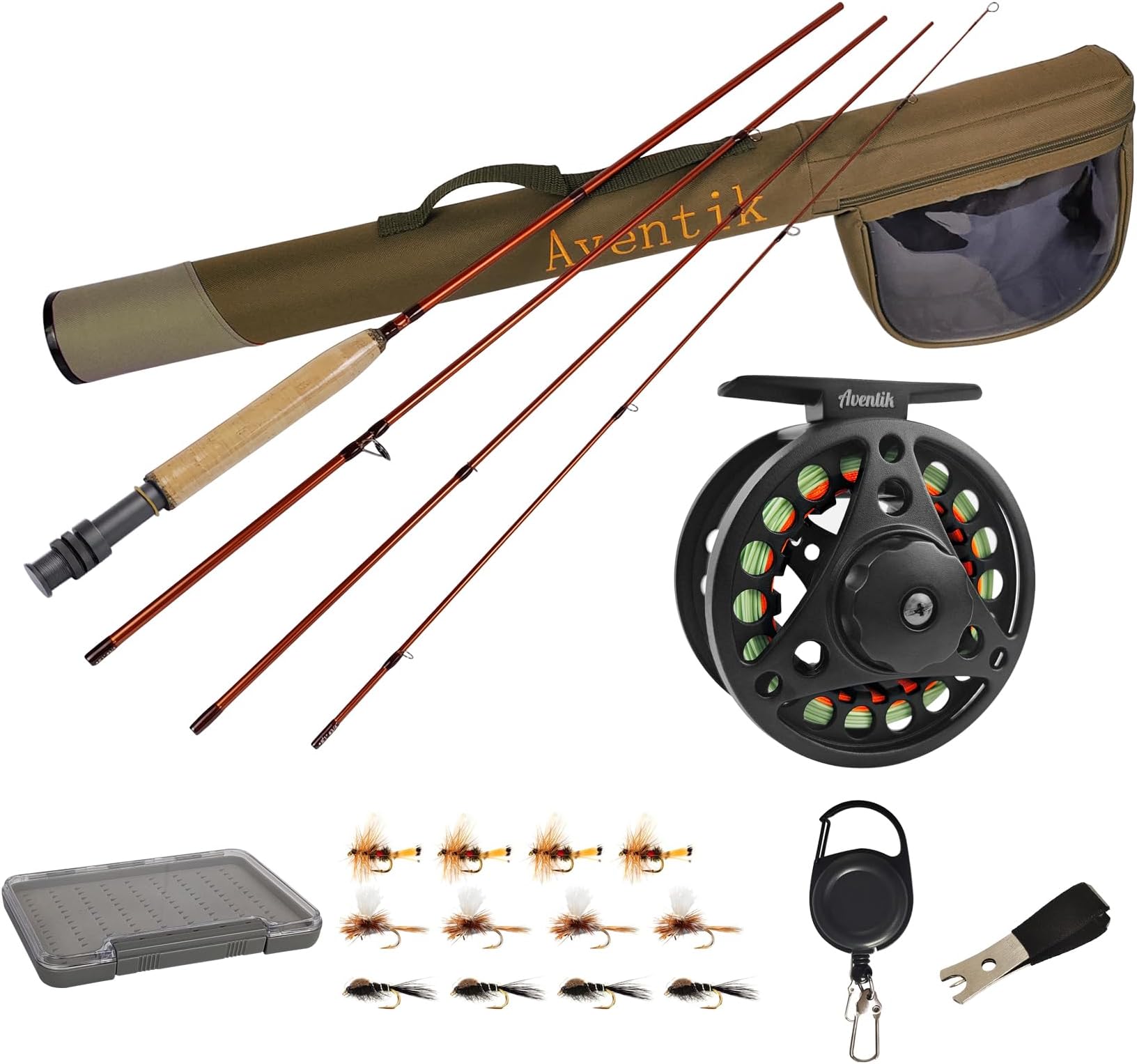 - Aventik Extreme Fly Fishing Combo Kit 0/1/2/3/4/5/6 Weight Starter Fly Fishing Rod and Reel Kit Outfit with One Travel Case