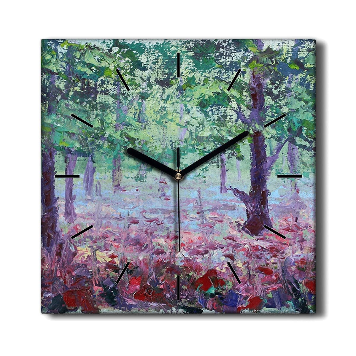 Horloge sur Toile sans tic-tac pour en finir avec les bruits de salon 30x30