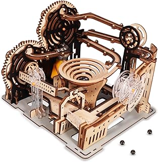 Music Park 3D Puzzle Wooden Adult Marble Run Construction Kit Motorised Elevator Gravity Double Track Hand Assembly Thinking Game Birthday