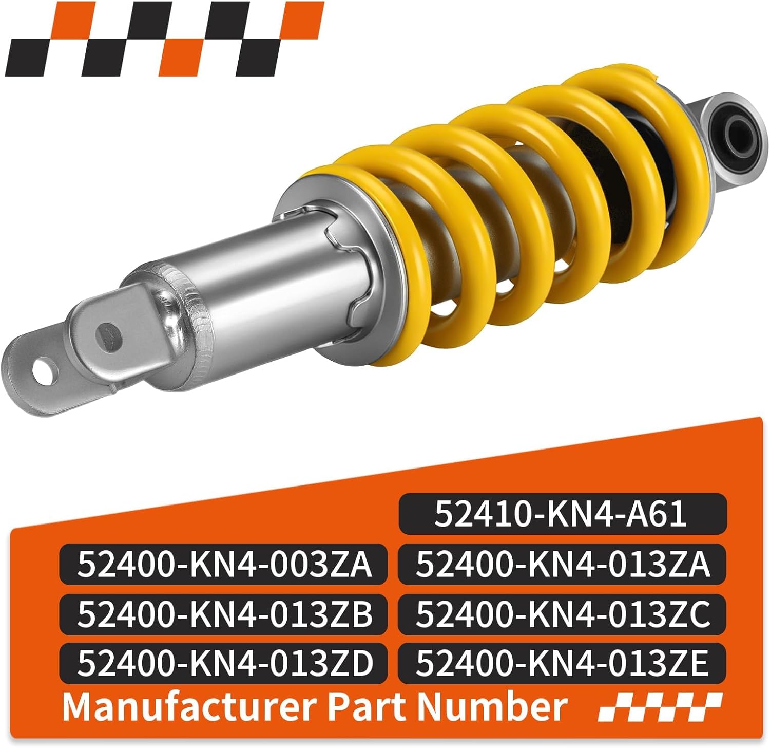 Heavy Duty Rear Shock For Honda XR100R 1985-2003 52400-KN4-013ZA 52400-KN4-013ZD