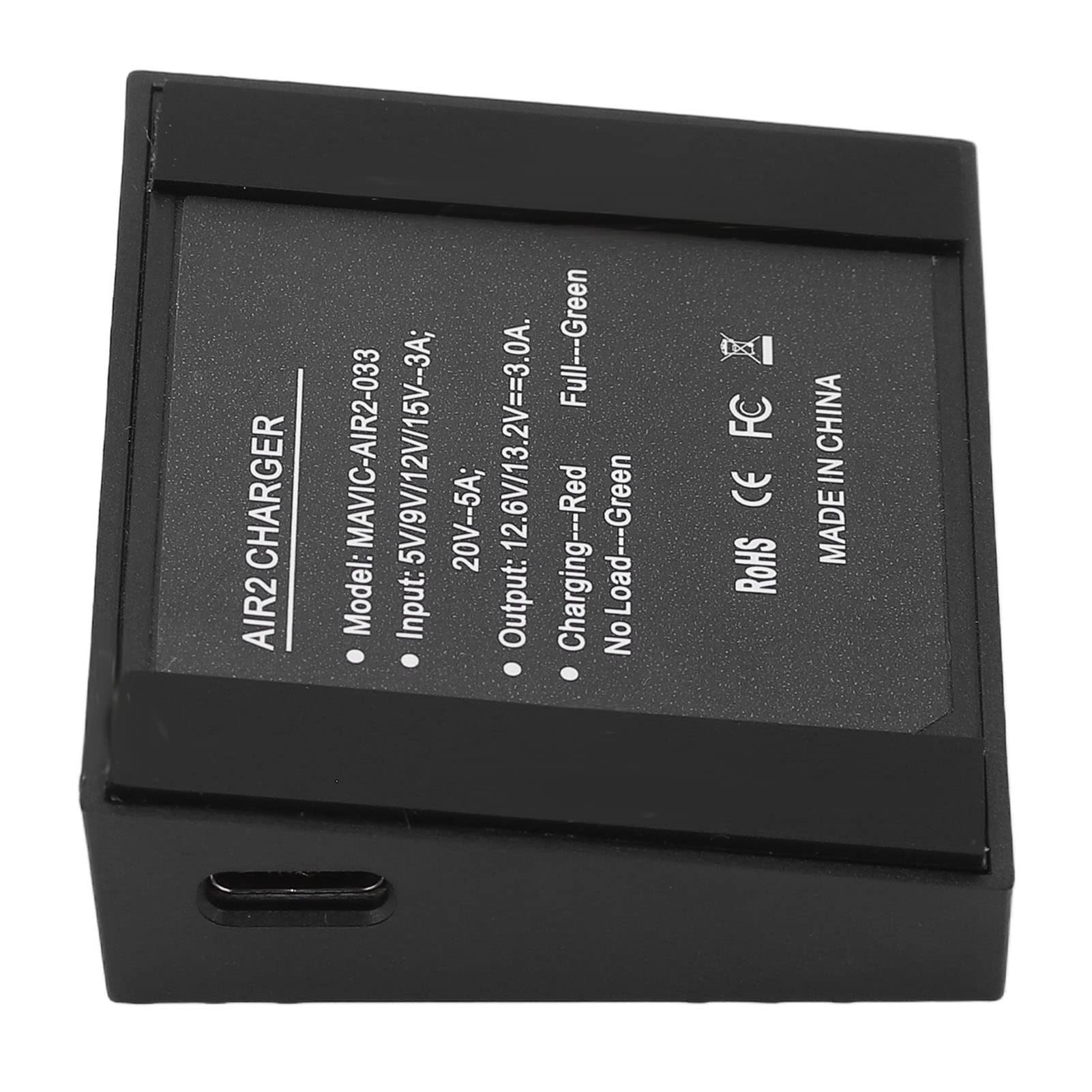 Caricabatterie per droni con cavo USB Guscio in plastica Kit caricabatteria per droni neri per AIR