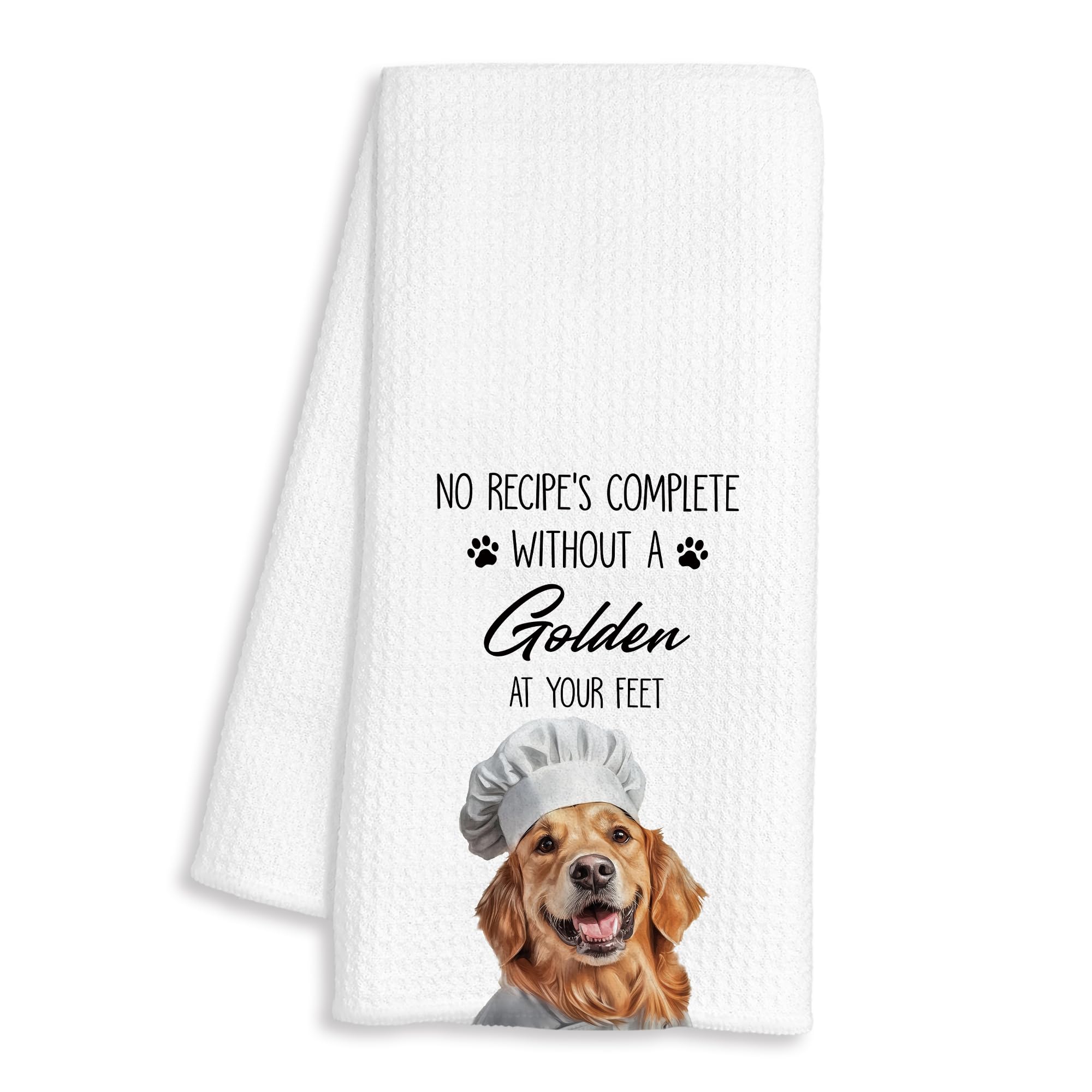 BAYOGITA Golden Retriever Gifts Kitchen Towels Decorative, Gifts for Golden Retriever Lovers Dish Tea Towels for Kitchen Drying, Dog Mom Lovers Hand