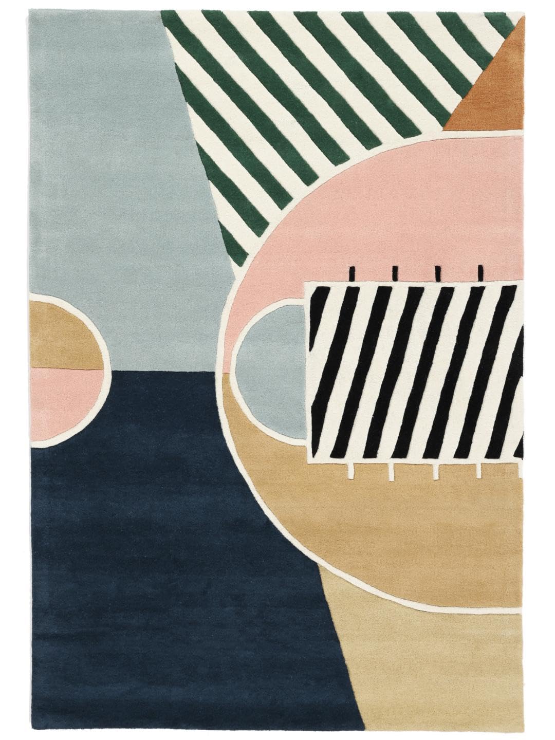 RugVista Basketball Court, Dywan dziecięcy, Nowoczesne, 160 x 230 cm, Prostokąt, Wysoki, Pokój Czyścić wyłącznie chemicznie, Bez niebezpiecznych chemikaliów, Wielobarwność