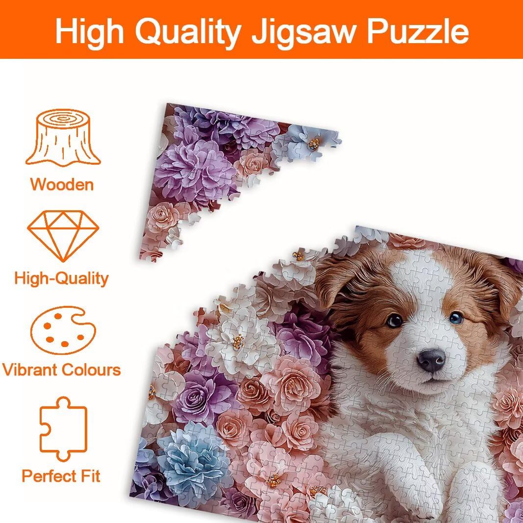 Puzzle Perro, Puzzle 1000 Piezas, Rompecabezas, Regalo Mujer, Decor -8450