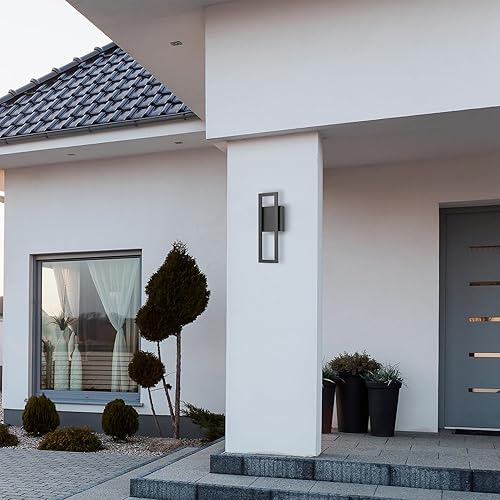 Miniatura 2 de Aplique de pared Globe Electric 44227 para exterior, aplique de pared exterior con LED integrado de 8,5 W, 51432