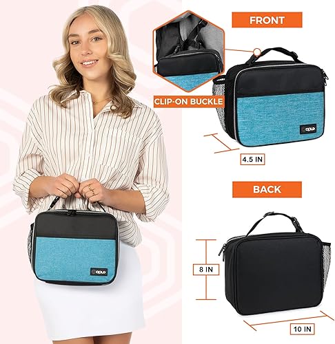 Miniatura 2 de OPUX - Lonchera aislada para adultos y niños, lonchera térmica, duradera, reutilizable, a prueba de derrames para la escuela, el trabajo y la