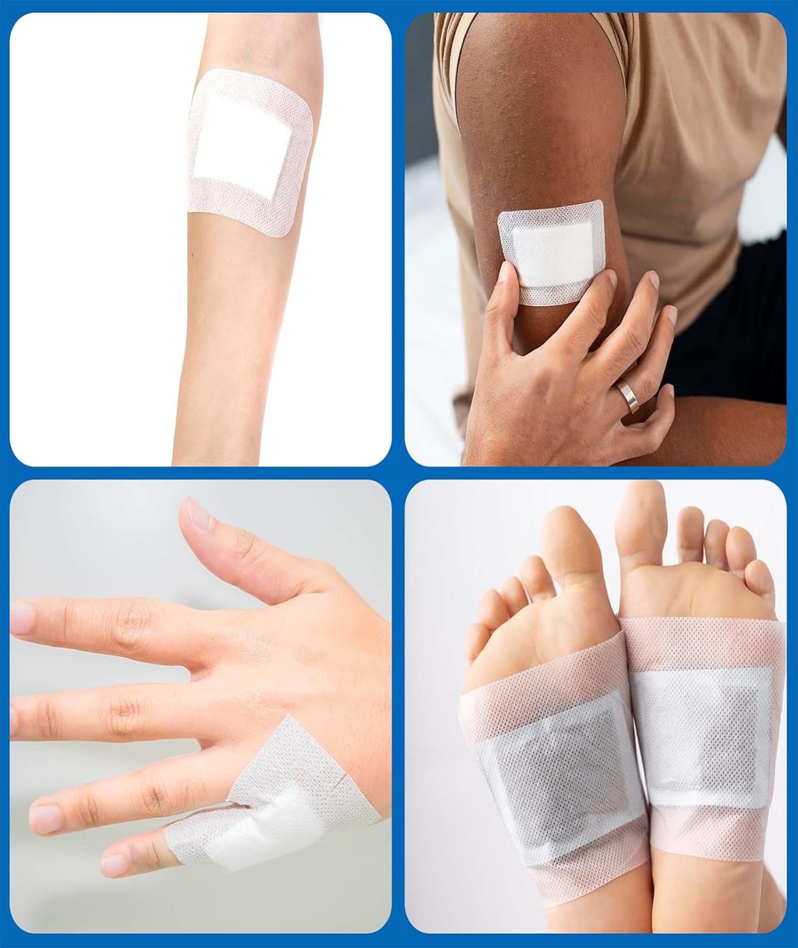 15PCS 9 * 7cm Hydrocolloid Bandage, Hydrocolloid Dressing White Adhesive Dressing, Suitable for Most Skin Types for Patch Care — Amazon image 4