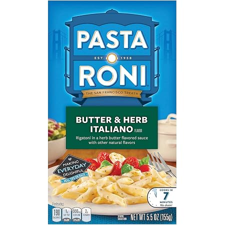 Rigatoni in a herb Butter flavored sauce with other Natural flavors (015300440364)